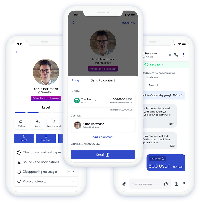 Send and Receive Assets with Your Contacts in Molie app